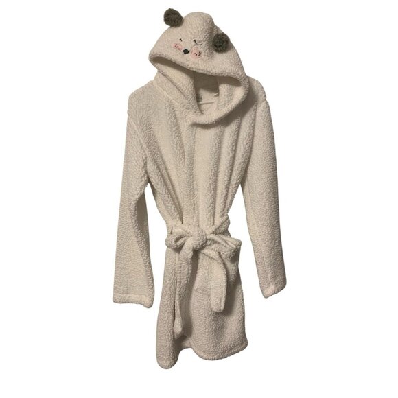 Cozy Critters White Soft Hooded Animal Robe - Picture 1 of 5